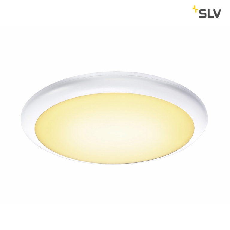 SLV RUBA 20 CW Sensor, LED Outdoor Wand- und Deckenaufbauleuchte, weiß IP65 3000/4000K