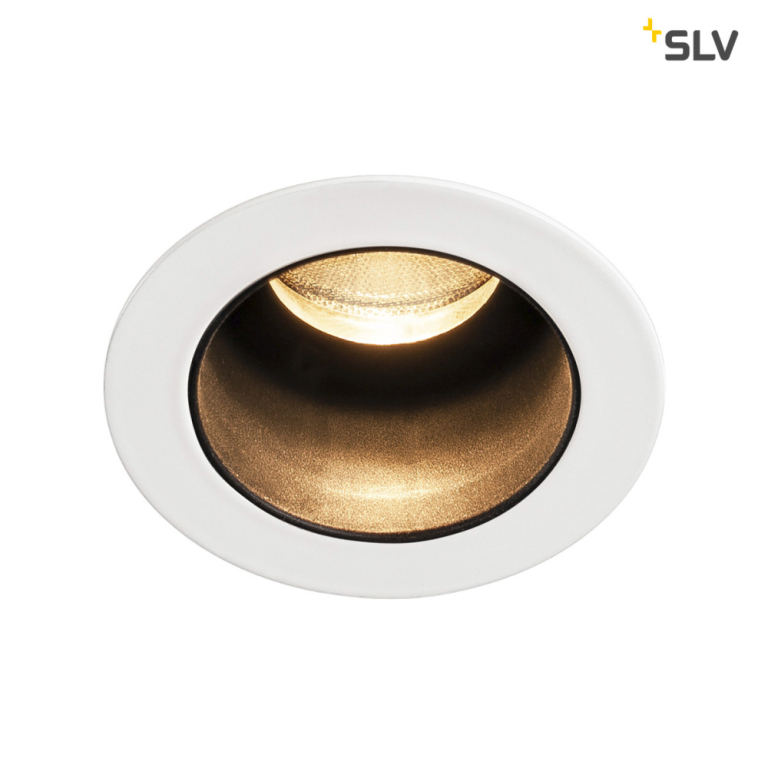 SLV TRITON MINI DL, LED Indoor Deckeneinbauleuchte, schwarz/weiß, 3000K, 15°