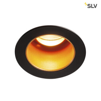 SLV TRITON MINI DL, LED Indoor Deckeneinbauleuchte, schwarz/gold, 2700K, 15°