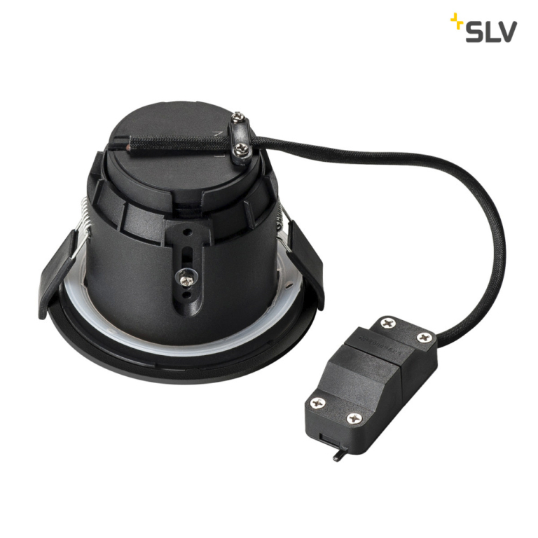 SLV VARU QPAR51 DL, Outdoor Deckeneinbauleuchte, schwarz, IP20/65