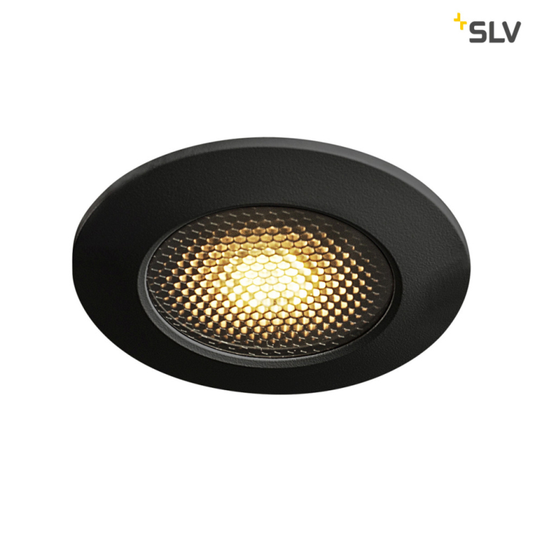 SLV VARU QPAR51 DL, Outdoor Deckeneinbauleuchte, schwarz, IP20/65