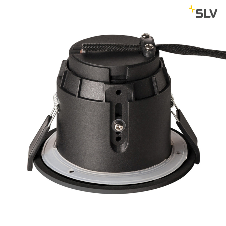 SLV VARU QPAR51 DL, Outdoor Deckeneinbauleuchte, schwarz, IP20/65
