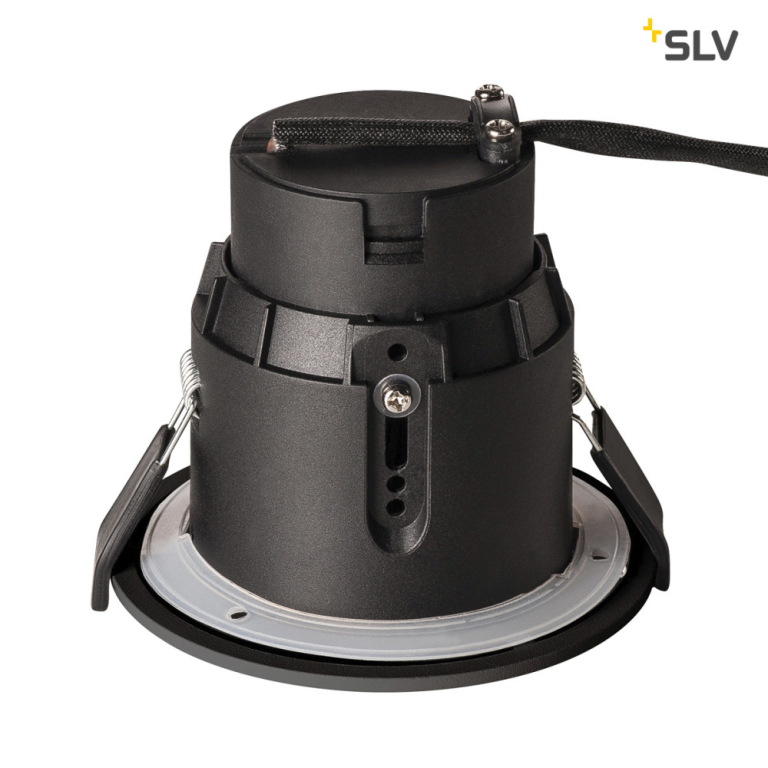 SLV VARU QPAR51 DL, Outdoor Deckeneinbauleuchte, schwarz, IP20/65