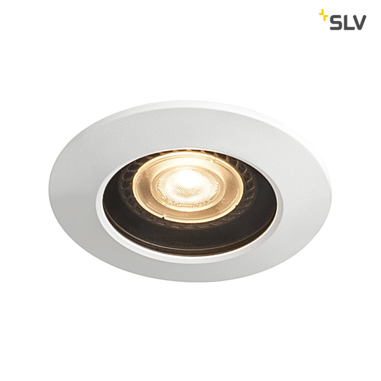 SLV VARU QPAR51 DL, Outdoor Deckeneinbauleuchte, schwarz/weiß, IP20/65