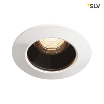 SLV VARU DL, LED Outdoor Deckeneinbauleuchte,schwarz/weiß, IP20/65, 2700K