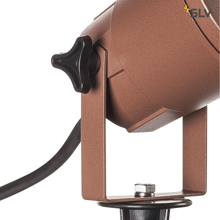 SLV BIG NAUTILUS QPAR51, Outdoor Erdspießleuchte, rost farbend, IP65 max. 11W