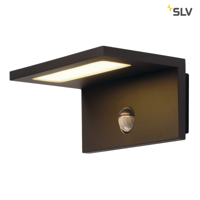 SLV LED SENSOR WL, LED Outdoor Wandaufbauleuchte, IP44, anthrazit, 3000K