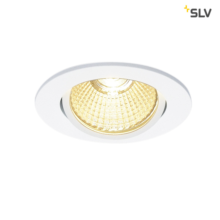 SLV NEW TRIA rund, LED Indoor Deckeneinbauleuchte, weiß, 1800-3000K, 7,2W