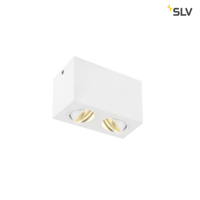 SLV TRILEDO Double, LED Indoor Deckenaufbauleuchte, weiß, 3000K, 16W