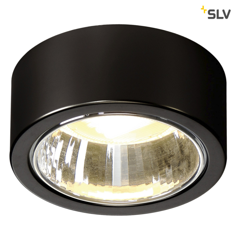 SLV CL 101 TCR-TSE, Indoor Deckenaufbauleuchte, schwarz, max. 11W