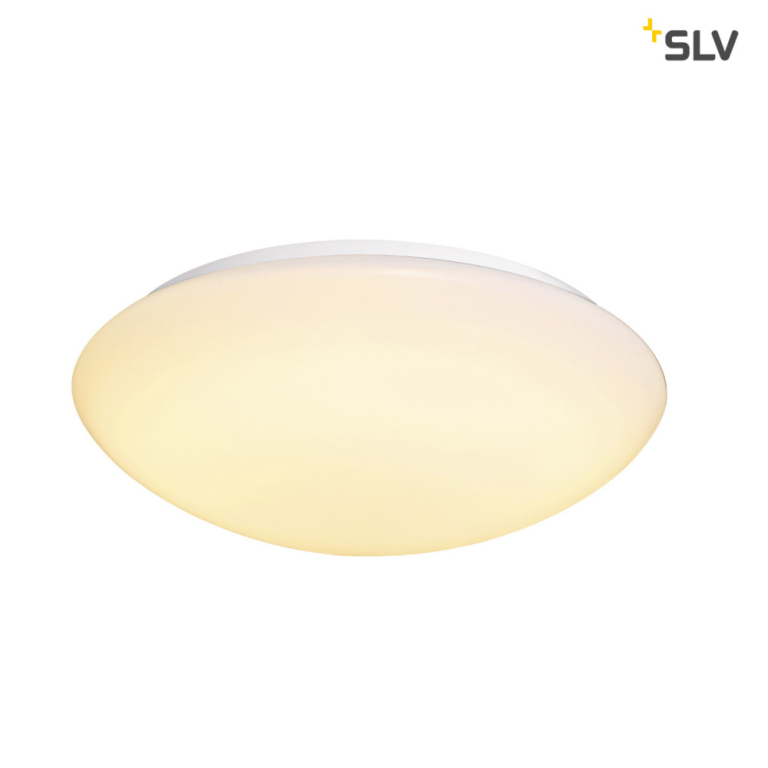 SLV LIPSY 50 Dome, LED Outdoor Wand- und Deckenaufbauleuchte, weiß, IP44, 3000/4000K