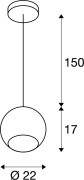 PLASTRA 25 PD, Indoor Pendelleuchte, TCR-TSE, weiß, 11W