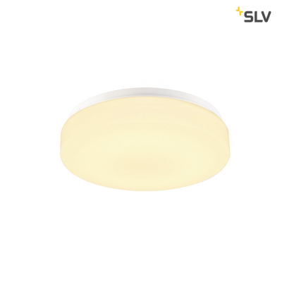 SLV LIPSY 30 Drum CW, LED Outdoor Wand- und Deckenaufbauleuchte, weiß, IP44 3000/4000K