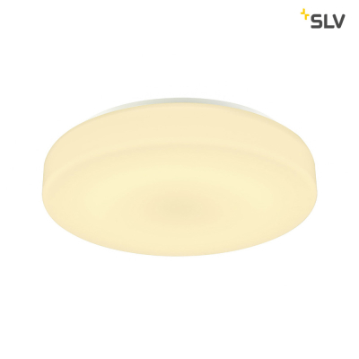 SLV LIPSY 40 Drum CW, LED Outdoor Wand- und Deckenaufbauleuchte, weiß, IP44 3000/4000K