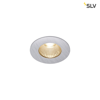 SLV PATTA-I, LED Outdoor Deckeneinbauleuchte, rund DL IP65 silber 1800-3000K