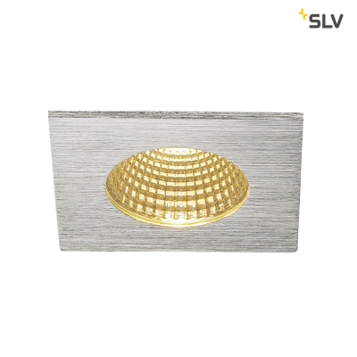 SLV PATTA-I, LED Outdoor Deckeneinbauleuchte, eckig DL IP65 silber 1800-3000K