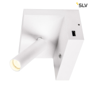 KARPO Bedside LED Indoor Wandaufbauleuchte Wand-Leselampe weiß 3000K USB-Anschluss