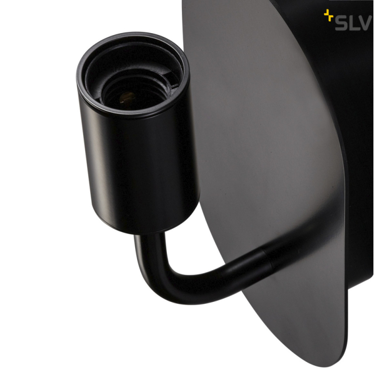 SLV FITU WL, Indoor Wandaufbauleuchte, E27, schwarz, max. 24W