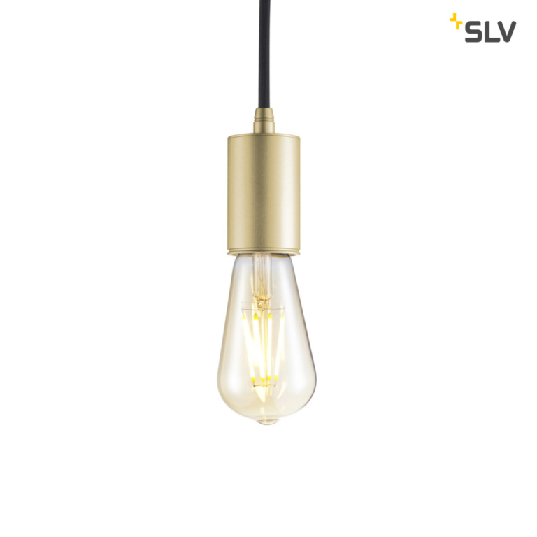 SLV FITU PD, Indoor Pendelleuchte, E27, soft gold, max. 60W, 5m