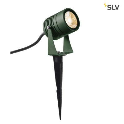 LED SPIKE, LED Outdoor Erdspießleuchte, grün, IP55, 3000K, 40°