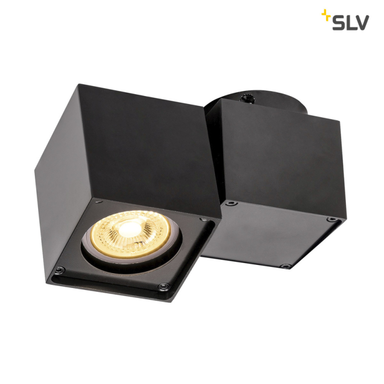 SLV ALTRA DICE CW, Indoor Wand- und Deckenaufbauleuchte, single, QPAR51, schwarz
