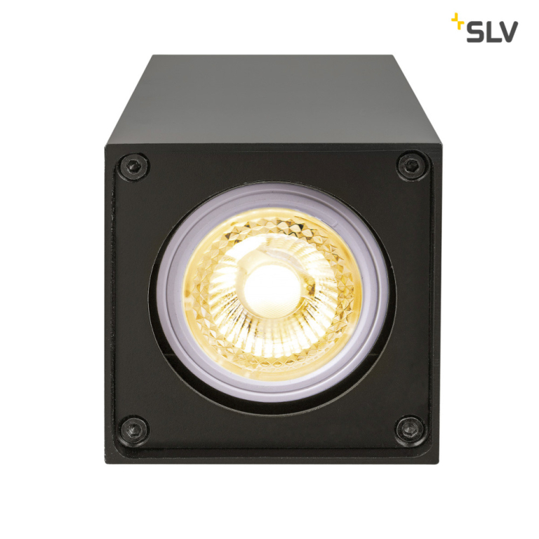 SLV ALTRA DICE CL, Indoor Wand- und Deckenaufbauleuchte, QPAR51, schwarz