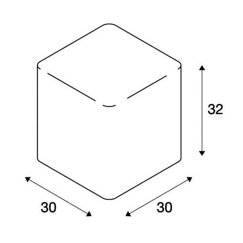 SLV DETT Aussenleuchte, weiss, E27 ESL, max. 24W, IP54