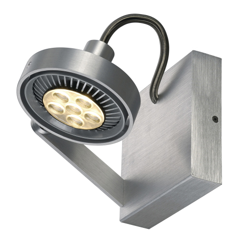 SLV KALU II ES111 Wand- und Deckenleuchte, alu gebürstet, GU10, max. 50W