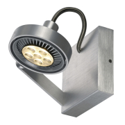 KALU II ES111 Wand- und Deckenleuchte, alu gebürstet, GU10, max. 50W