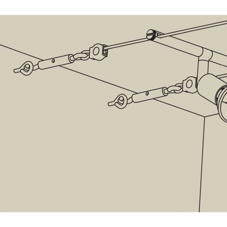 Paulmann Seilsystem Montageset Halterung Chrom