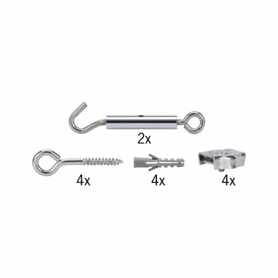 Paulmann Seilsystem Montageset Halterung Chrom