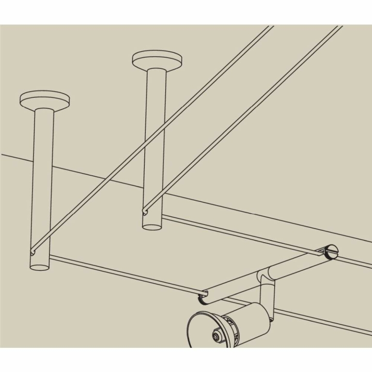 Paulmann Seilsystem Montageset Umlenker/Abhängung Chrom matt