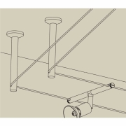 Seilsystem Montageset Umlenker/Abhängung Chrom matt