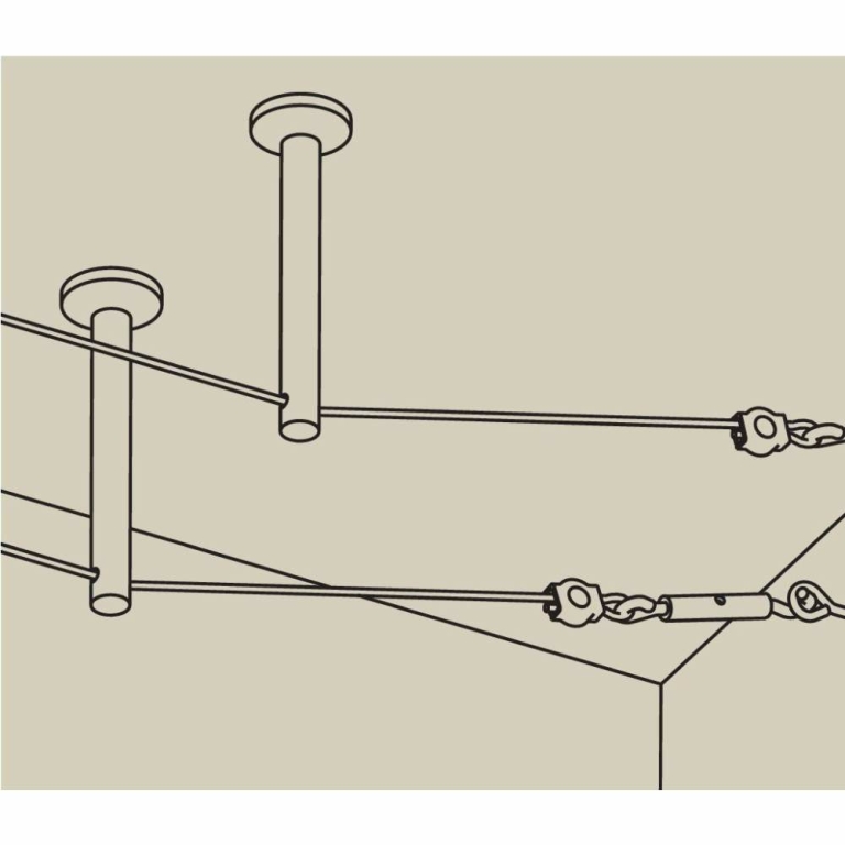 Paulmann Seilsystem Montageset Umlenker/Abhängung Chrom