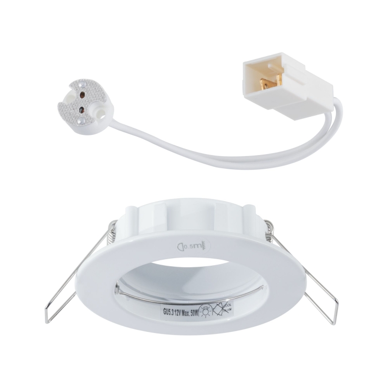 Paulmann Einbauleuchte Premium Line 12V IP44 Ø 79mm GU5,3 Weiß