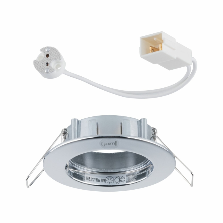 Paulmann Einbauleuchte Premium Line 12V IP44 Ø 79mm GU5,3 Chrom