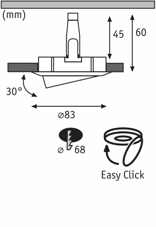 Einbauleuchte Premium Line 51 mm