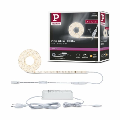 Paulmann SimpLED Power Strip Set 3m Warmweiß 33W