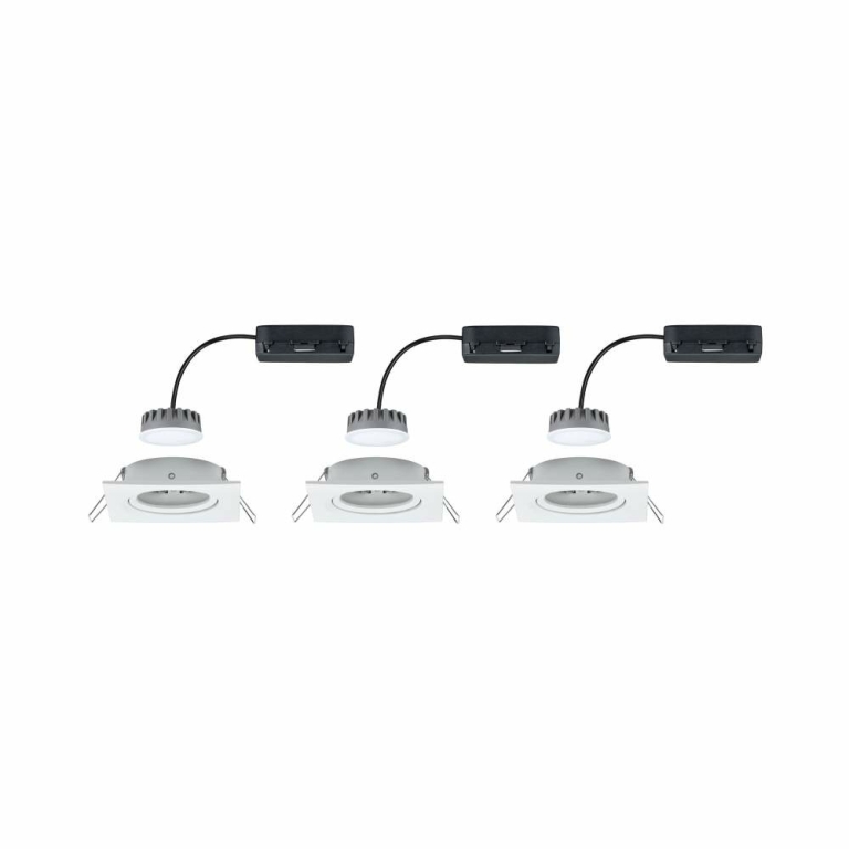Paulmann Einbauleuchte LED Nova Plus eckig 3x6,8W  Weiß matt