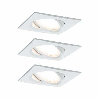 Paulmann Einbauleuchte LED Nova Plus eckig 3x6,8W  Weiß matt