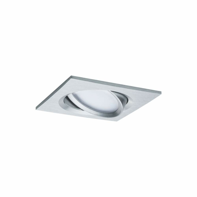 Paulmann LED Einbauleuchten 3er-Set Nova Plus Coin eckig 6W 2700K Aluminium schwenkbar dimmbar