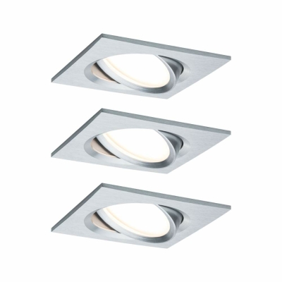 Paulmann Einbauleuchte LED Nova Plus eckig 3x6,8W  Alu