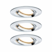 Einbauleuchte LED Nova Plus rund 3x6,8W  Chrom