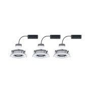 Einbauleuchte LED Nova Plus rund 3x6,8W  Chrom