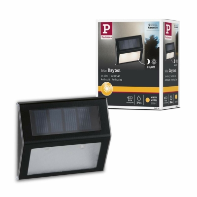 Paulmann Solar LED Outdoor Leuchte Dayton mit Dämmerungssensor IP44 anthrazit