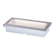 Solar LED-Bodeneinbauleuchte Aron 20x10 cm mit Bewegungsmelder & Dämmerungssensor IP67 3000K