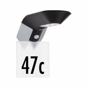 LED Solar Außenwandleuchte Soley anthrazit mit Bewegungsmelder IP44 42lm 3000K
