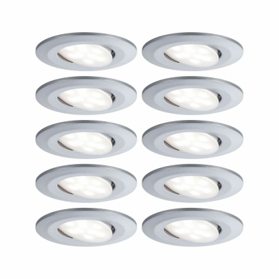 Paulmann Einbauleuchte LED Calla rund 10x6W  Chrom matt