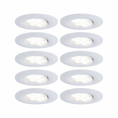 Paulmann Einbauleuchte LED Calla rund 10x6,5W  Weiß matt