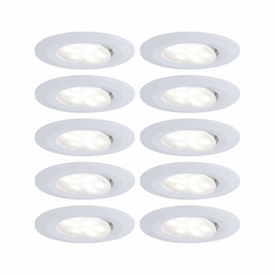 Paulmann Einbauleuchte LED Calla rund 10x6,5W  Weiß matt